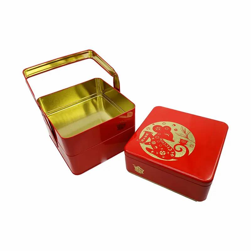 High Quality Wholesale Factory Custom Cookies Gift Tin Box With Lid For Storage
