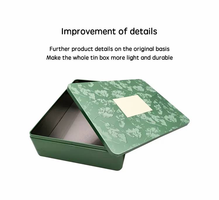custom Wholesale Custom Logo Tin Gift Box Rectangular Food Cookie Tin Gift Box online
