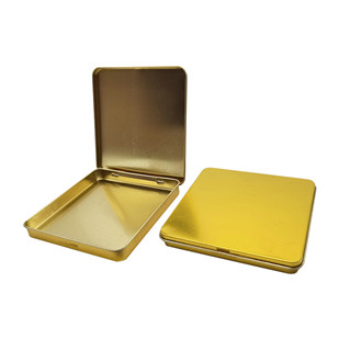 custom Small Hinged Square Galvanized Metal Storage Mini Tin Boxes With Lids online