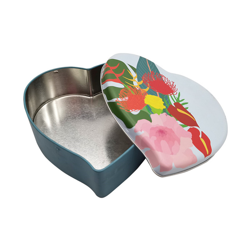 custom Logo Design Printed Custom Heart Shape Metal Candy Tin Box online