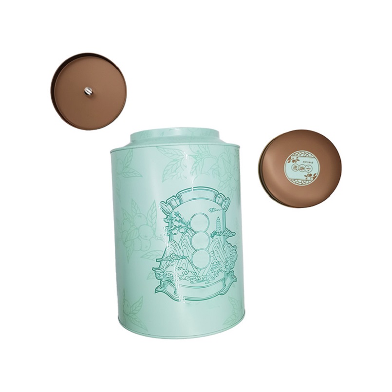 custom Premium Quality Printing Large Capacity Double Lid Tea Packaging Tin Can online