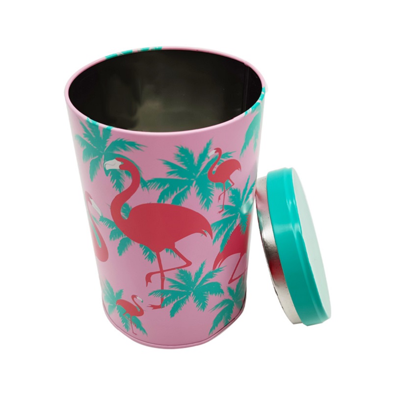 custom Stylish Colorful Printed Airtight Metal Round Candy Tin Gift Boxes online