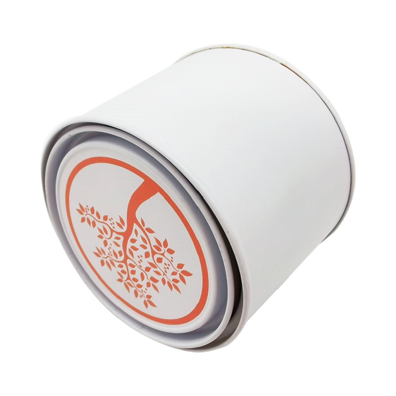 custom Food Grade Storage Custom Logo White Mini Round Coffee Tin Can Packaging online