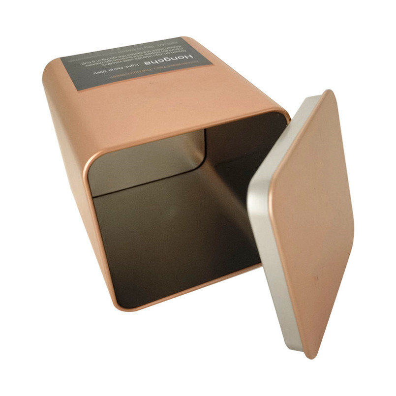 custom Wholesale Stylish Luxury Metalized Gold Color Small Bulk Loose Leaf Tea Tins online