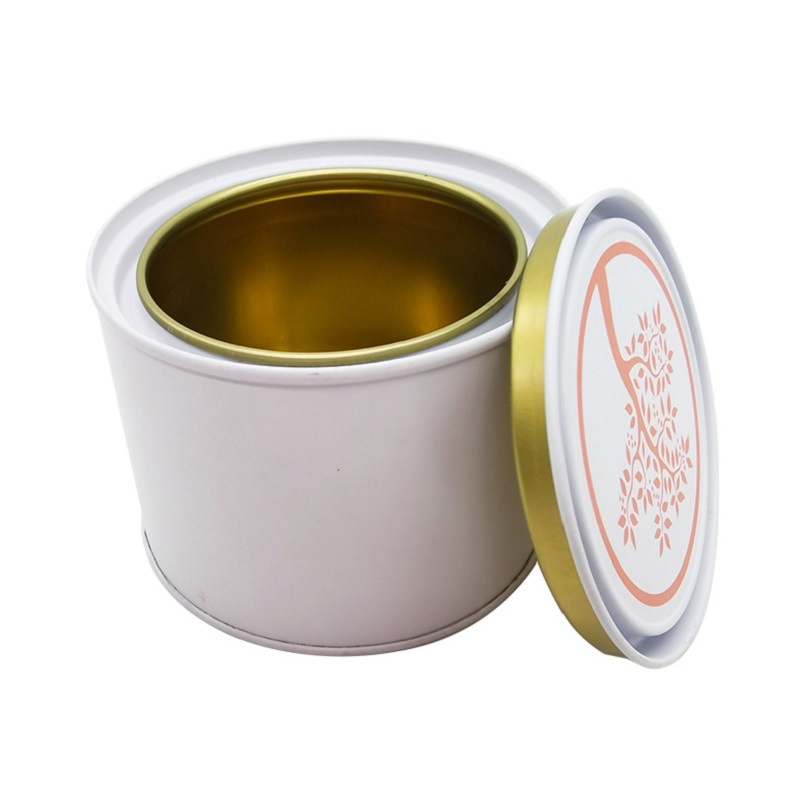 custom High Quality Simple Design Logo Printed Food Safe Mini Round Coffee Can Tin online