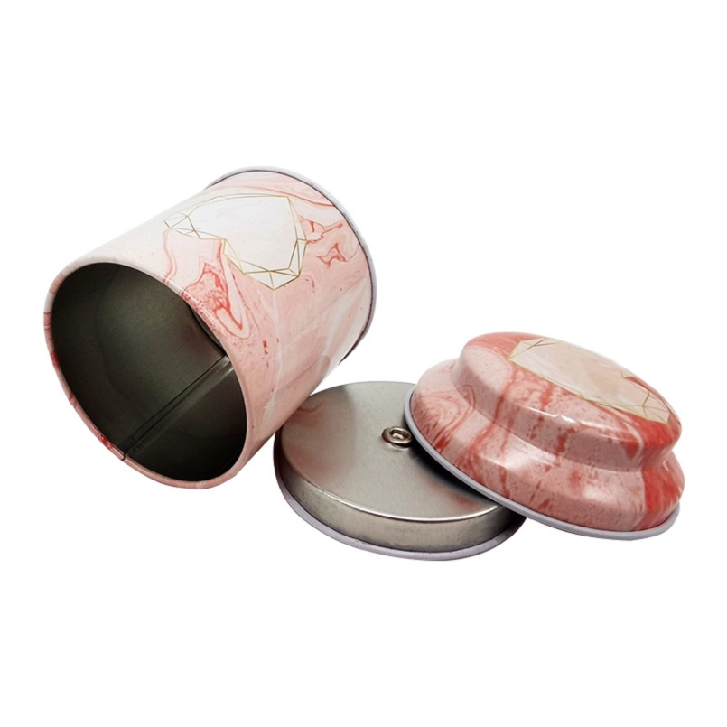 custom Recyclable Valentines Day Giving Round Cookie Tin Gift Box with Lids online