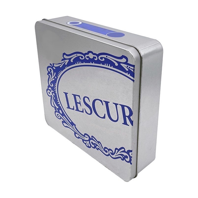 custom Custom Printing Recycle Tinplate Food Grade Square Silver Small Cookie Tins Box online