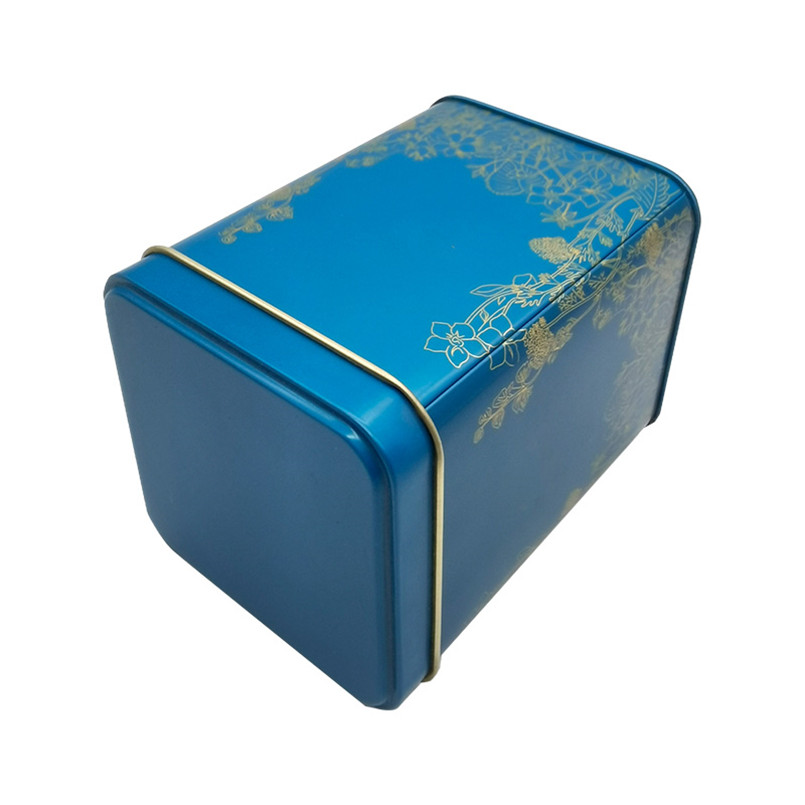 good quality Fashionable White Design Tinplate Customized Printed Box Tea Mini Tin for Elegant Tea Storage wholesale