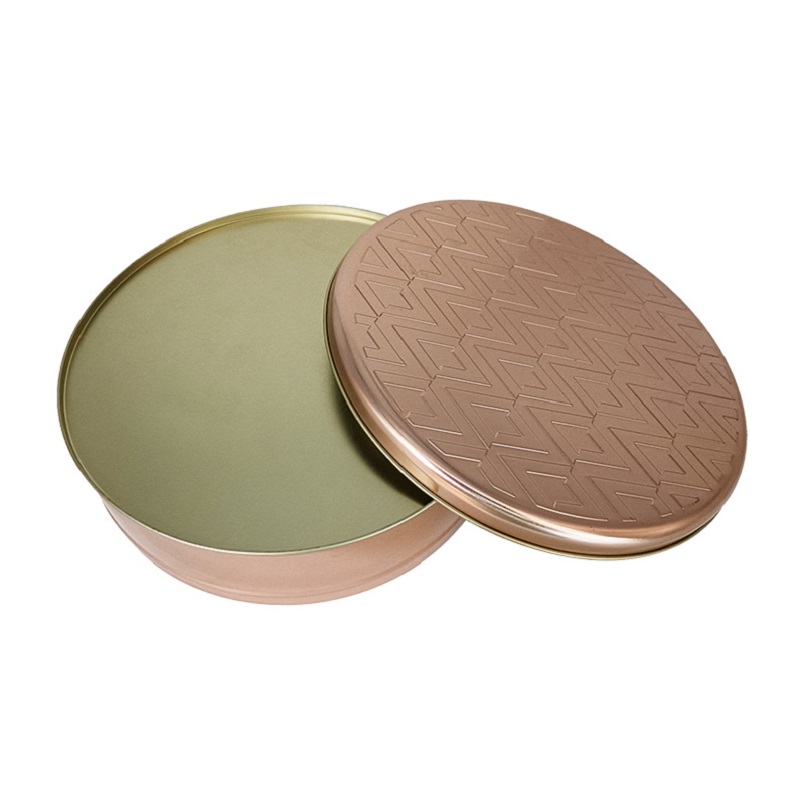 Wholesale Multipurpose Food Safe Empty Small Round Metal Box for Coffee Beans