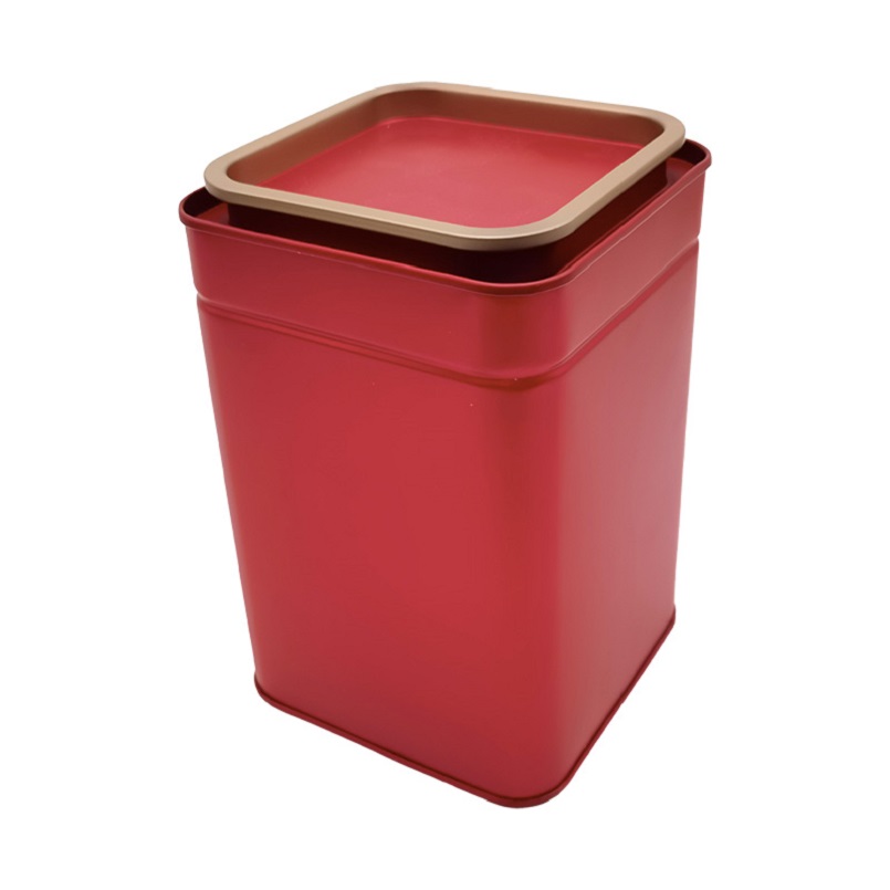 good quality Food Grade Durable Recycled Tinplate Square Custom Size Tin Box for Tea Leaves wholesale