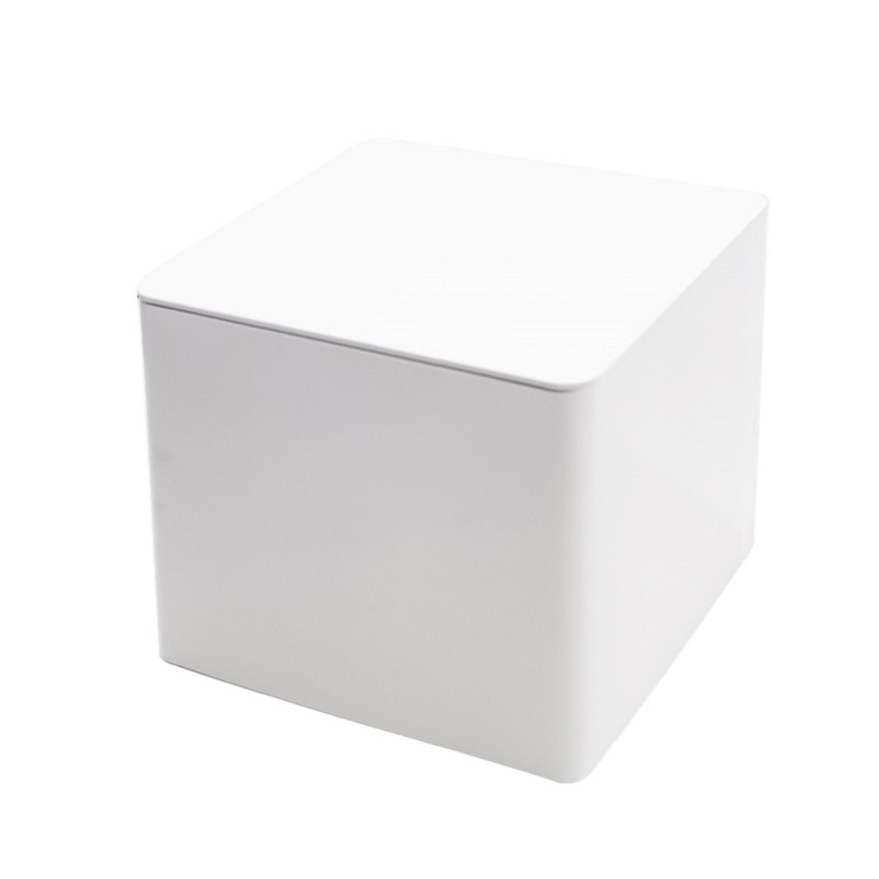 good quality Custom Airtight Lock Container White Square Metal Tin Box for Tea Bags wholesale