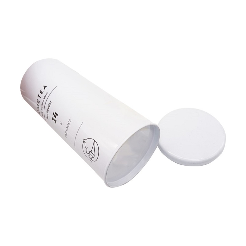 good quality Food Grade Personalized Printed Double Seal Cute White Round Tea Tins wholesale