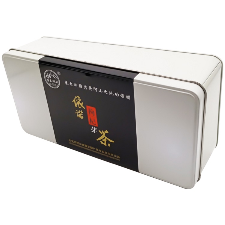 Customized Printed Empty Rectangle Tin Tea Leaves Packing Box