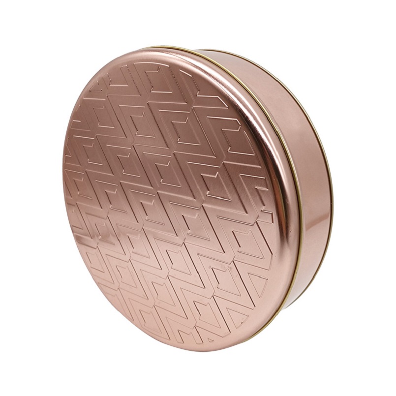 good quality Food Safe Eco-Friendly Printing Luxury Round Metal Tin Box for Tea wholesale