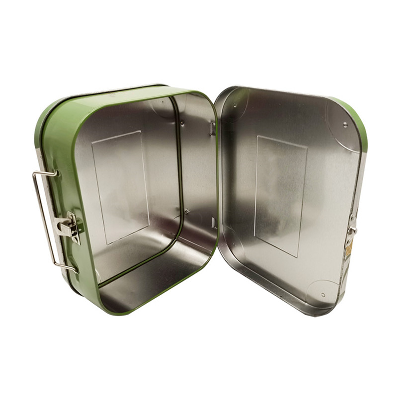 good quality High Strength Fashion Design Rectangular Big Childproof Tin Box for Tea wholesale