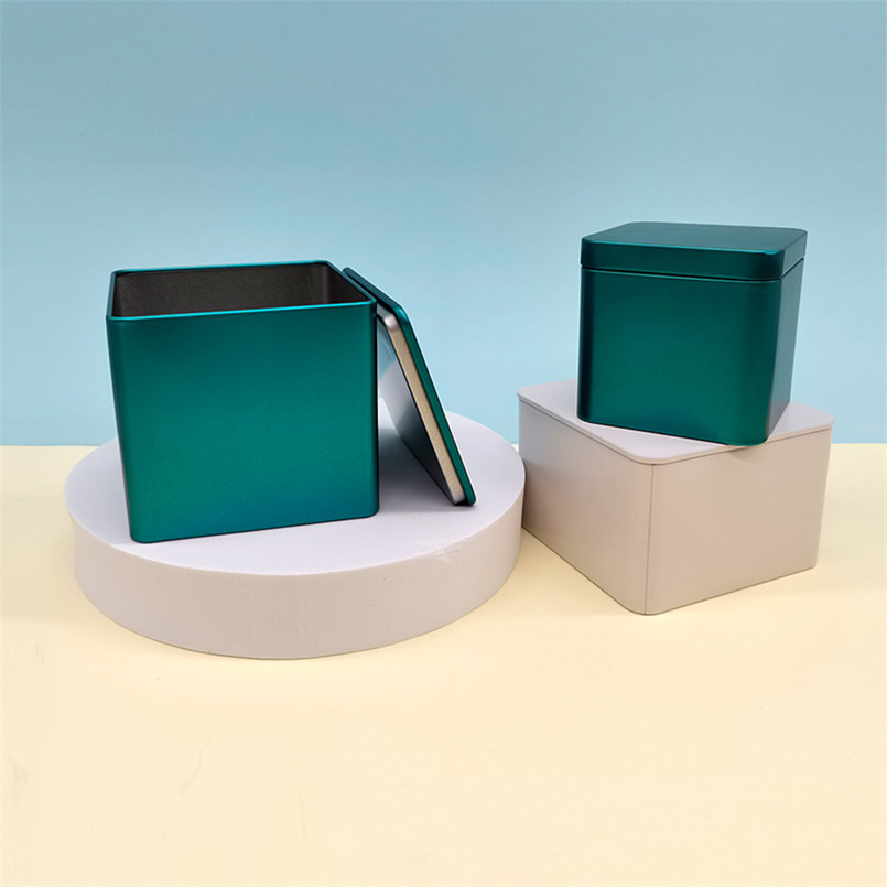good quality Good Quality Strength Airtight Square Plain Metal Small Boxes wholesale