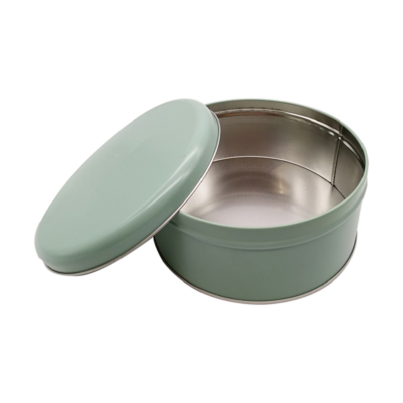 Food Grade Custom Empty Recycled Round Metal Mini Tin Can for Candy