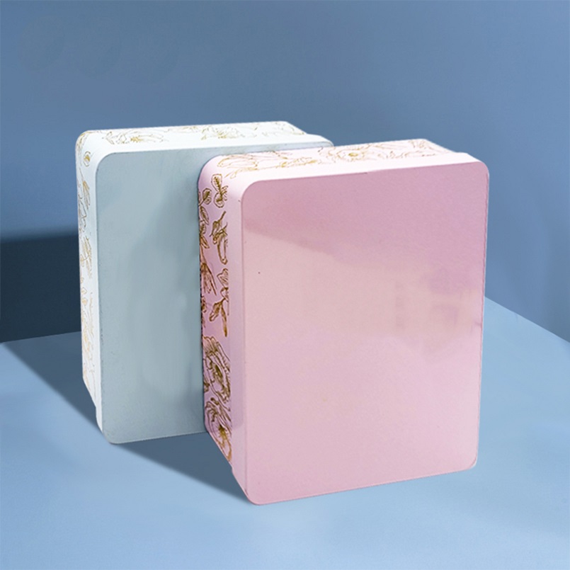 Creative Eco-Friendly Tinplate Durable Rectangular Cosmetic Tin Containers